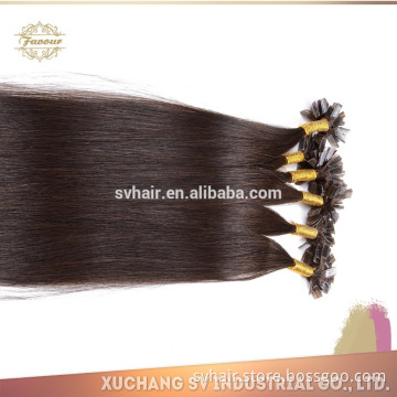 high Quality Good Feedback Virgin Remy European pre-bonded flat tip Human remy hair extension